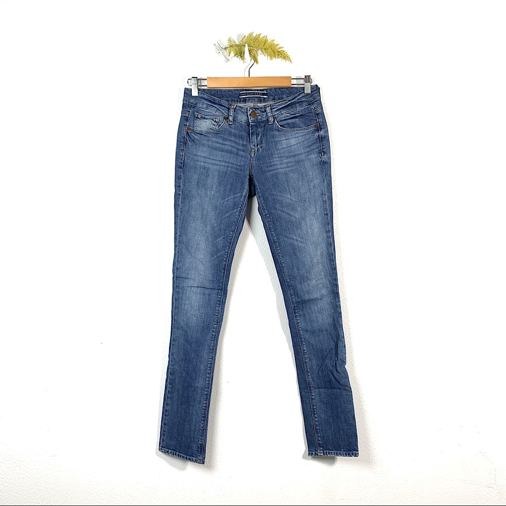 Zara Basic skinny jeans jeggings denim leggings Sz 4 EUC light-Med wash